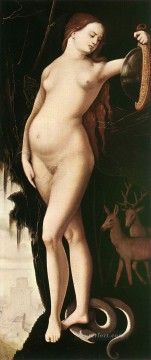 Classic Nude Painting - Prudence nude painter Hans Baldung